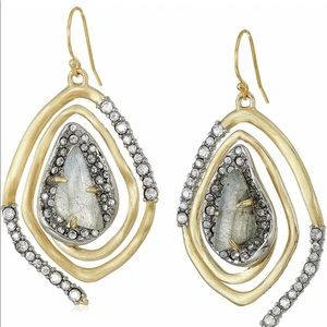 Alexis Bittar Crystal Encrusted Spiral Earrings